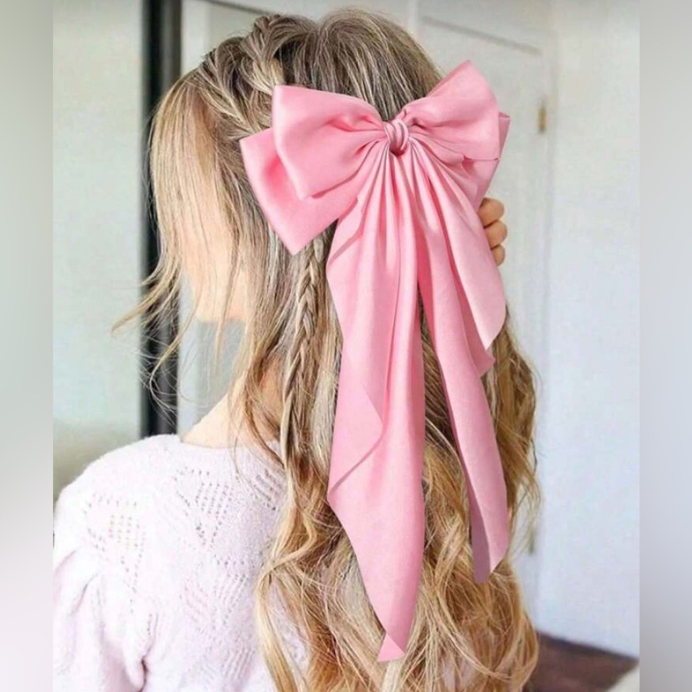 Valentine Elegant Pink Hair Bow 318